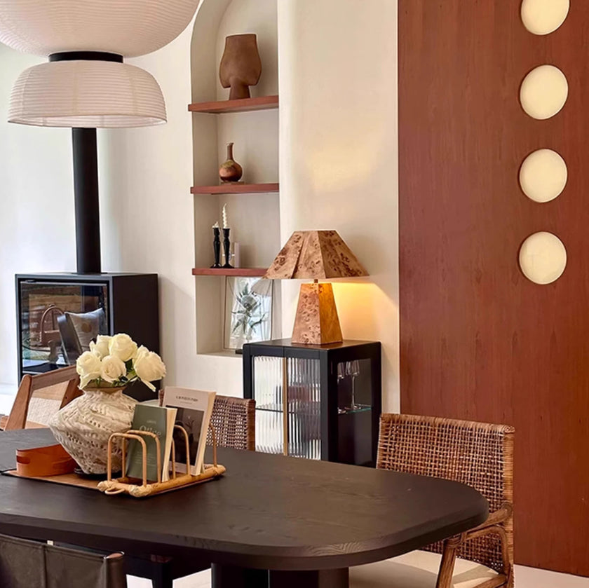 Clburl Burl Wood Table Lamp