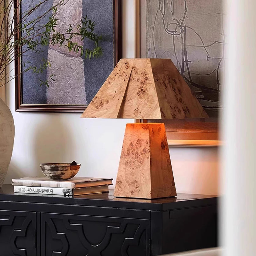Clburl Burl Wood Table Lamp