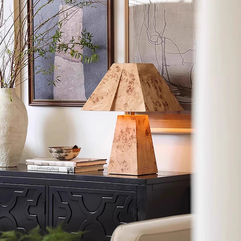 Clburl Burl Wood Table Lamp