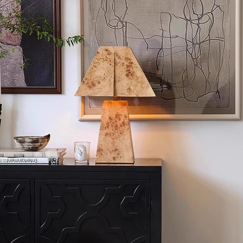 Clburl Burl Wood Table Lamp