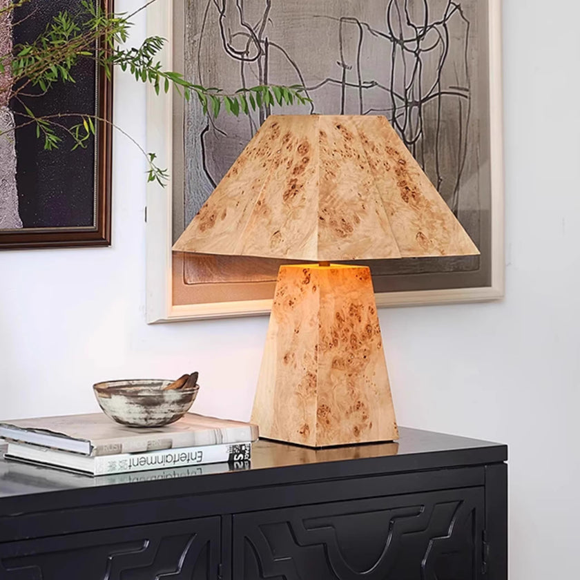 Clburl Burl Wood Table Lamp