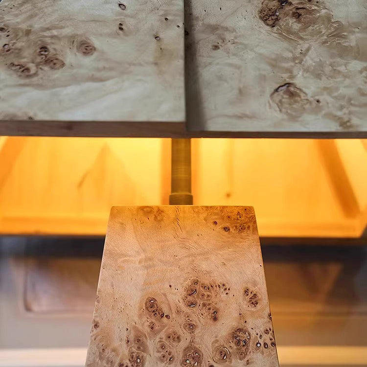 Clburl Burl Wood Table Lamp