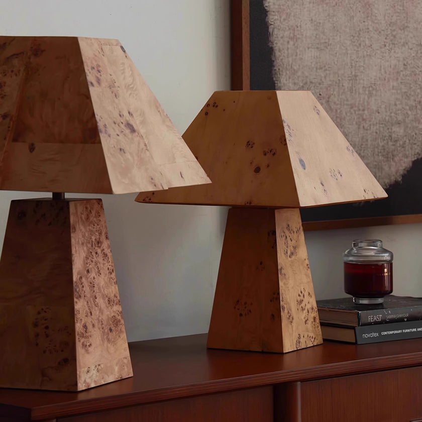 Clburl Burl Wood Table Lamp