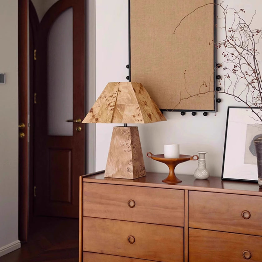 Clburl Burl Wood Table Lamp