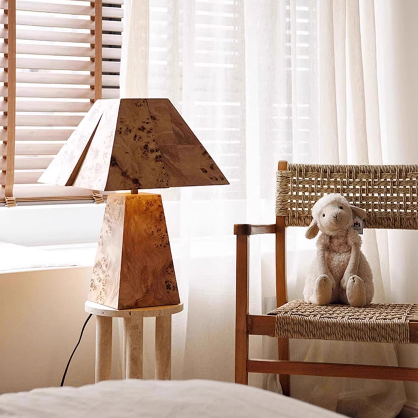 Clburl Burl Wood Table Lamp