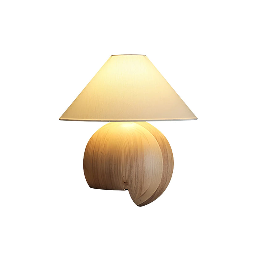 Corner Log Table Lamp