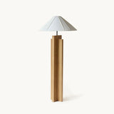 Crossbase Wooden Floor Lamp
