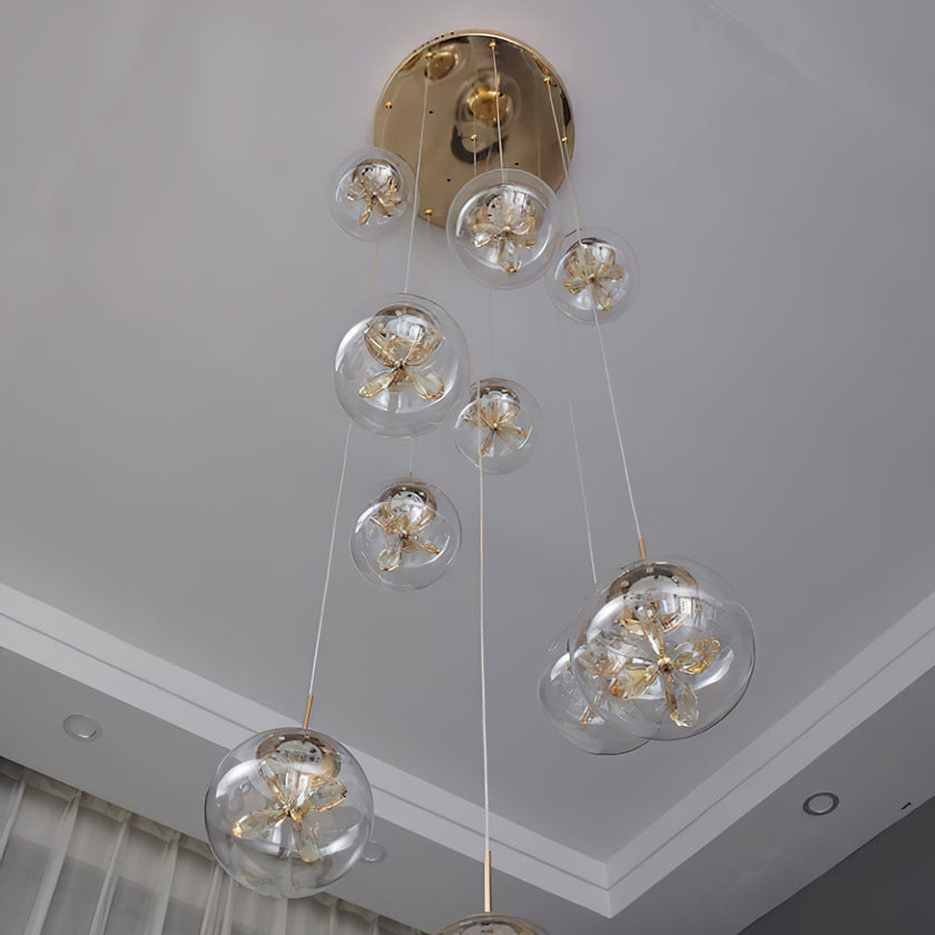 Crystal Flower Chandelier