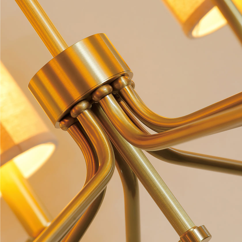 Cylinder Fabric Chandelier