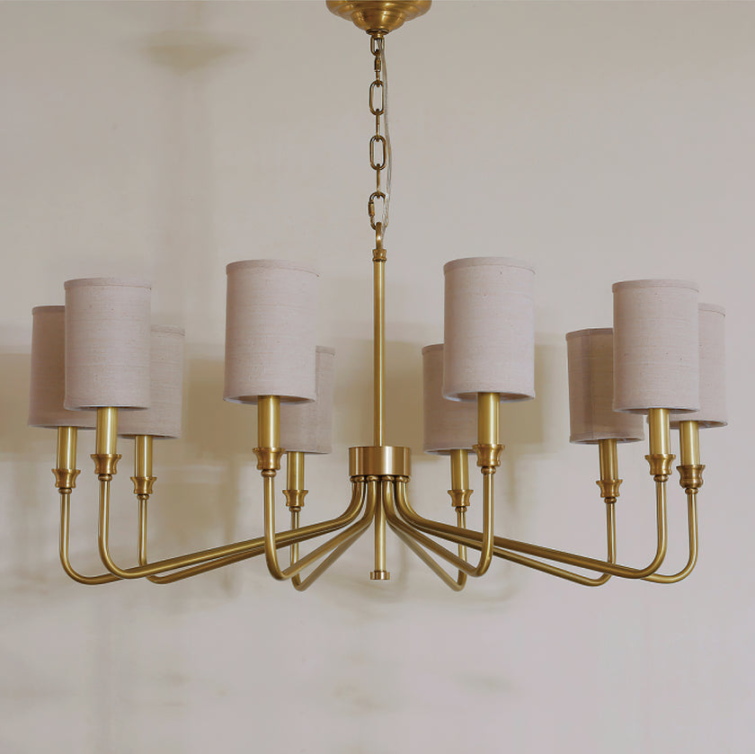Cylinder Fabric Chandelier