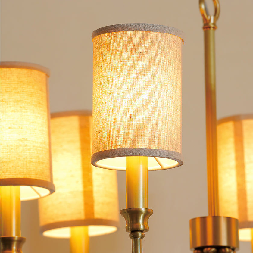 Cylinder Fabric Chandelier