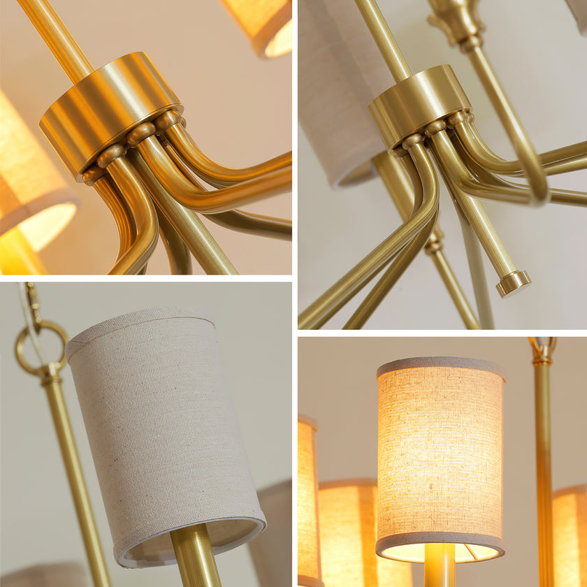 Cylinder Fabric Chandelier