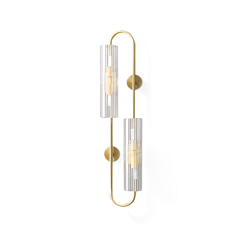 Double Brass Wall Light