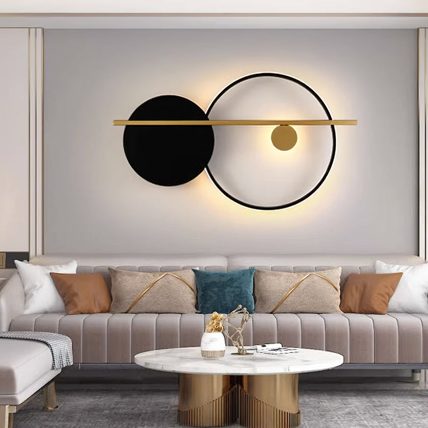Double Circle Wall Light
