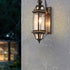 European Style Garden Brass Wall Lamp