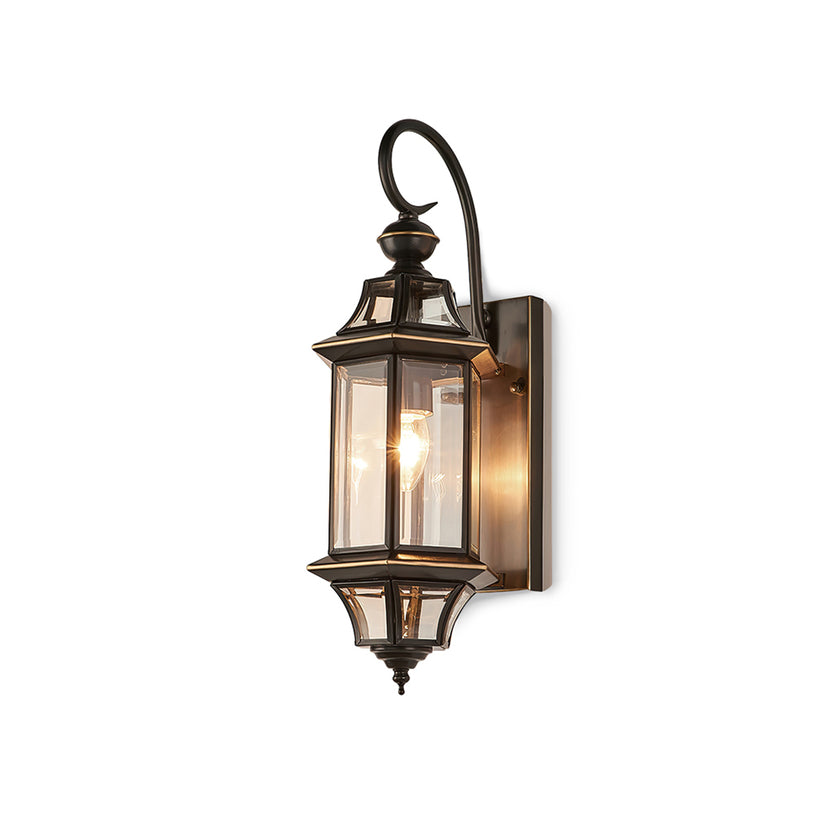 European Style Garden Brass Wall Lamp