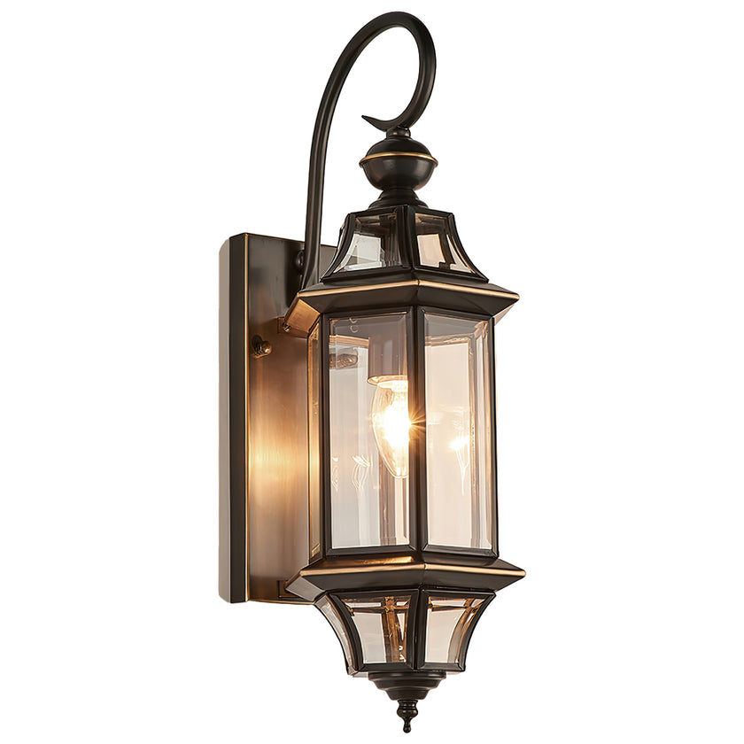 European Style Garden Brass Wall Lamp