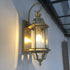 European Style Garden Brass Wall Lamp