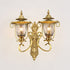 European Style Palace Brass Wall Lamp