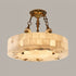 Fluted Alabaster Ceiling Lamp