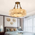 Fluted Alabaster Ceiling Lamp