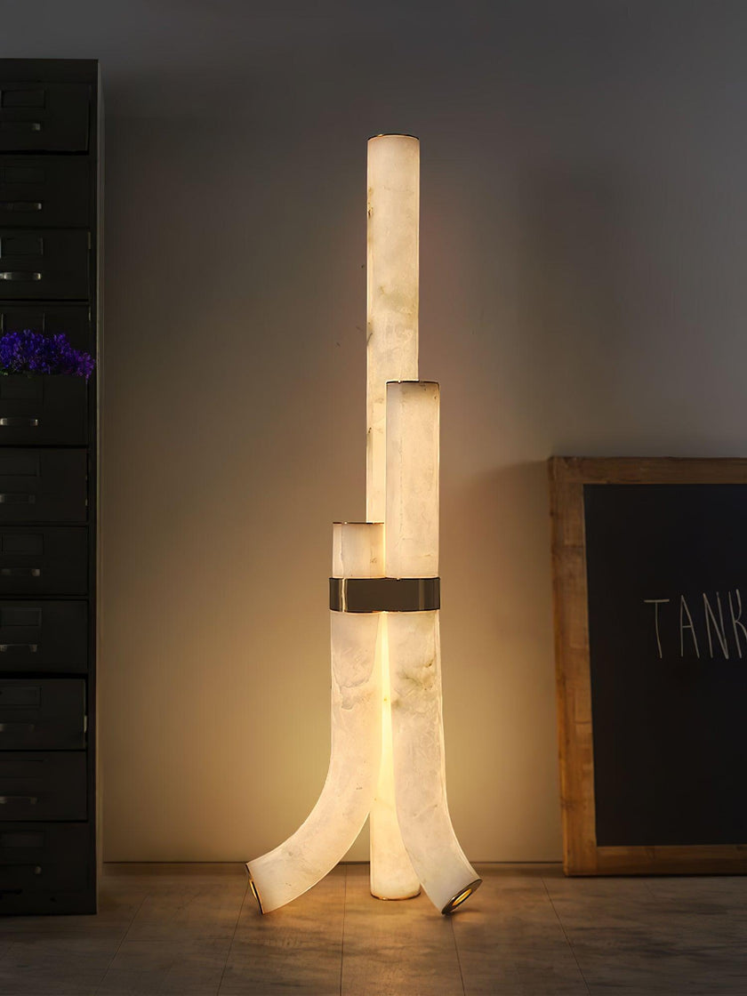 Galawai Alabaster Floor Lamp