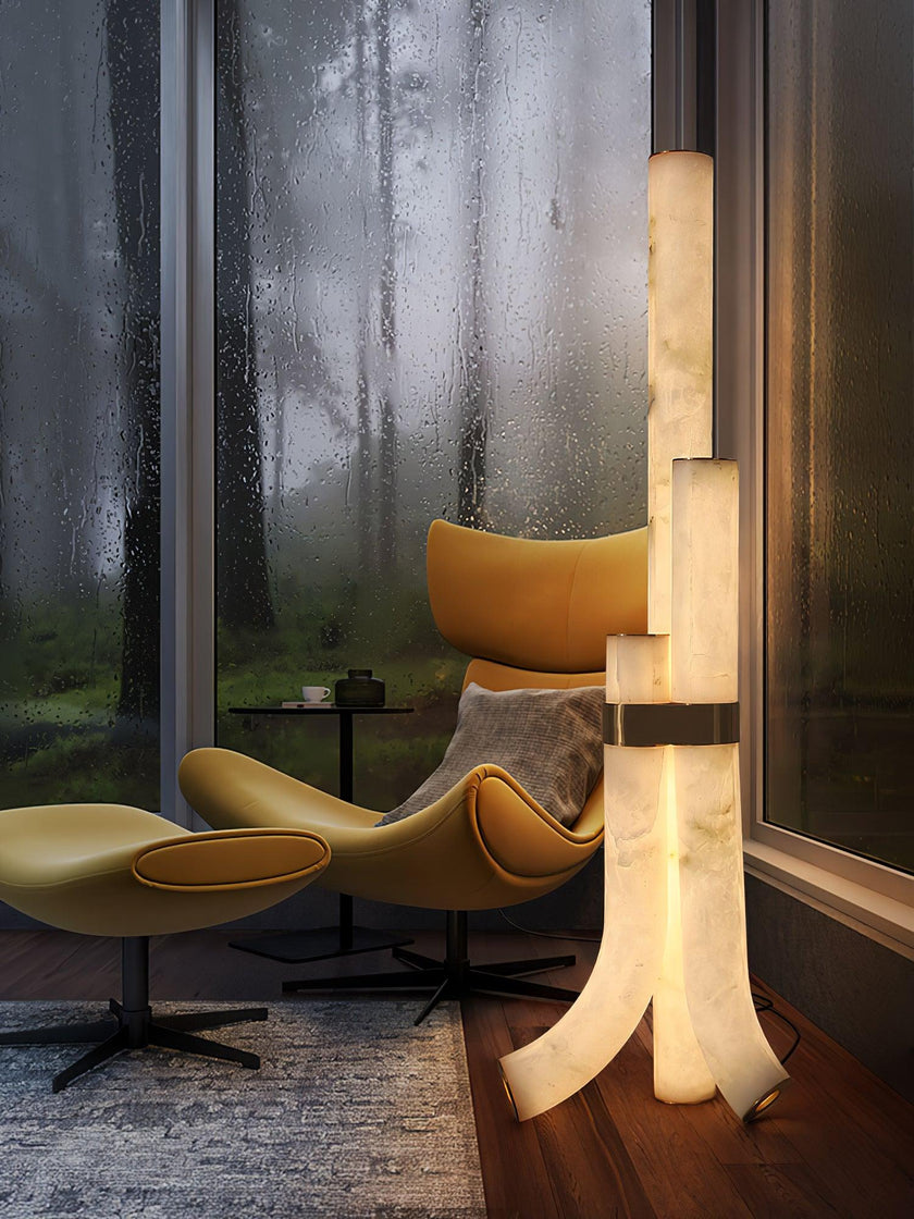 Galawai Alabaster Floor Lamp