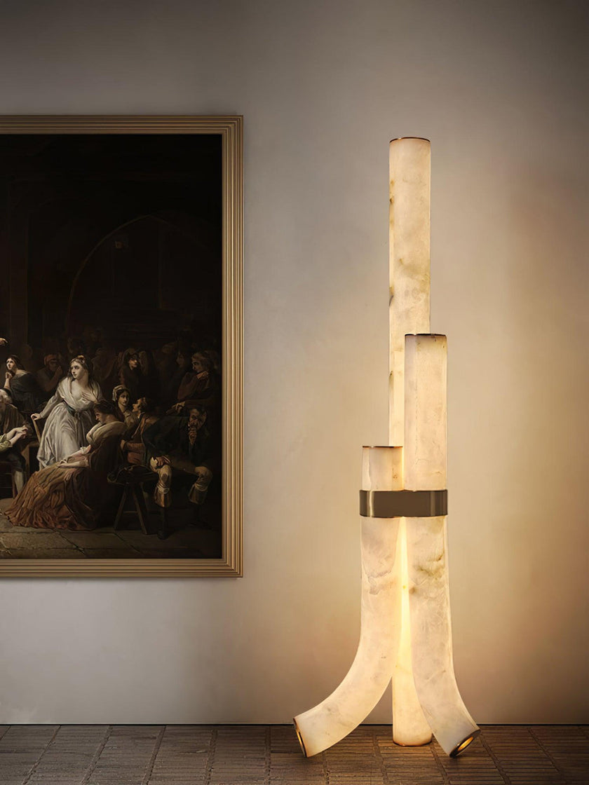 Galawai Alabaster Floor Lamp