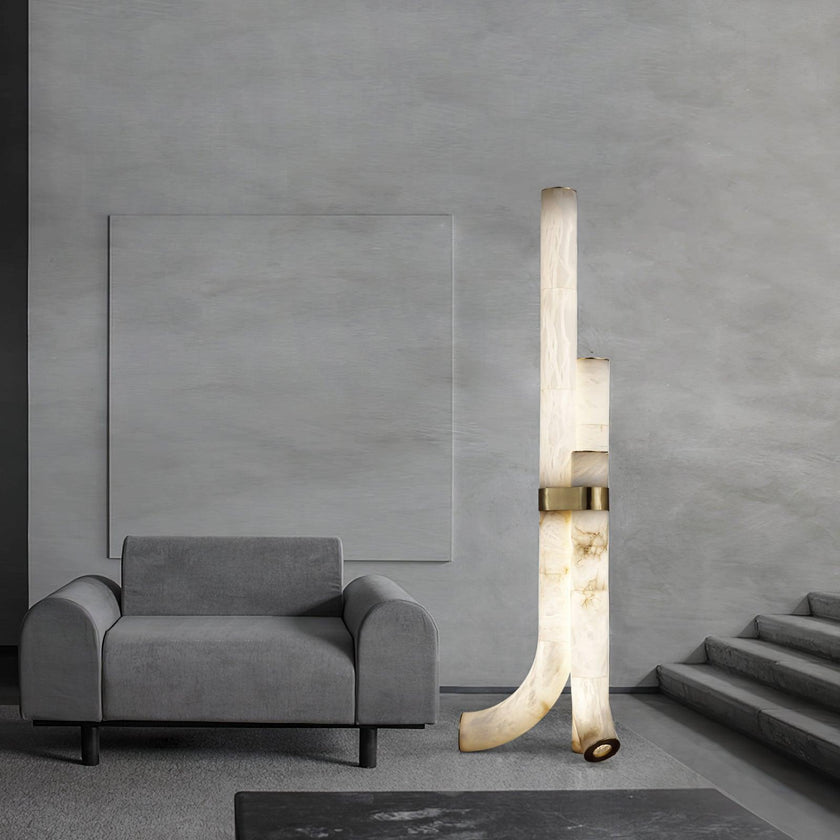 Galawai Alabaster Floor Lamp