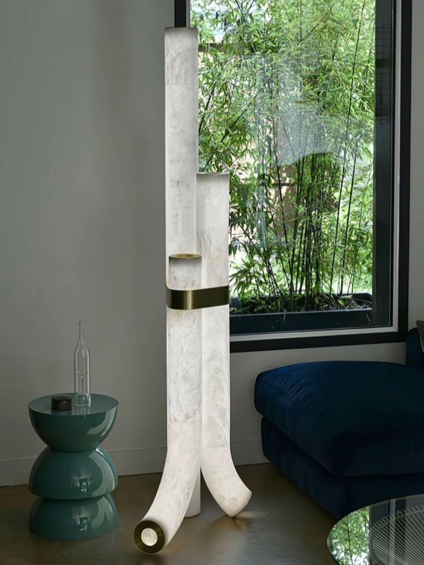 Galawai Alabaster Floor Lamp