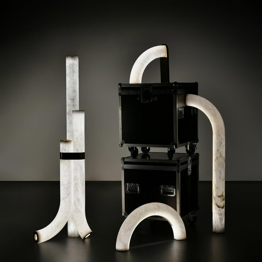 Galawai Alabaster Floor Lamp