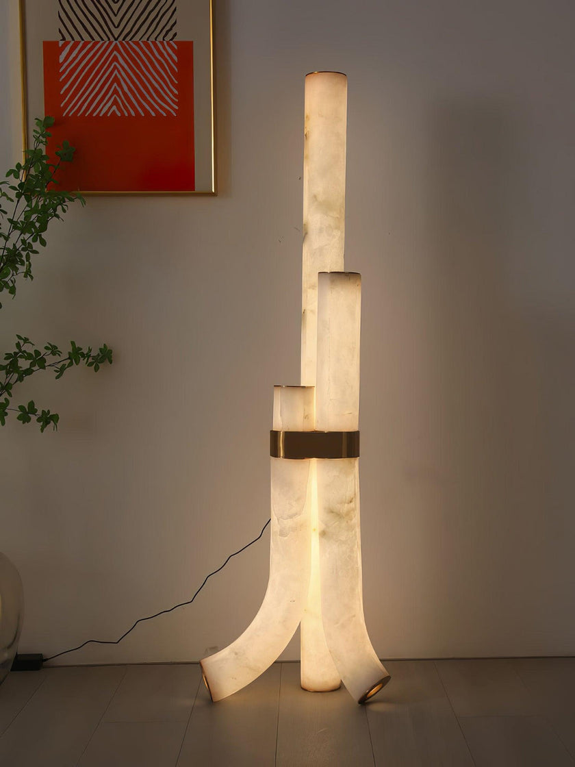 Galawai Alabaster Floor Lamp