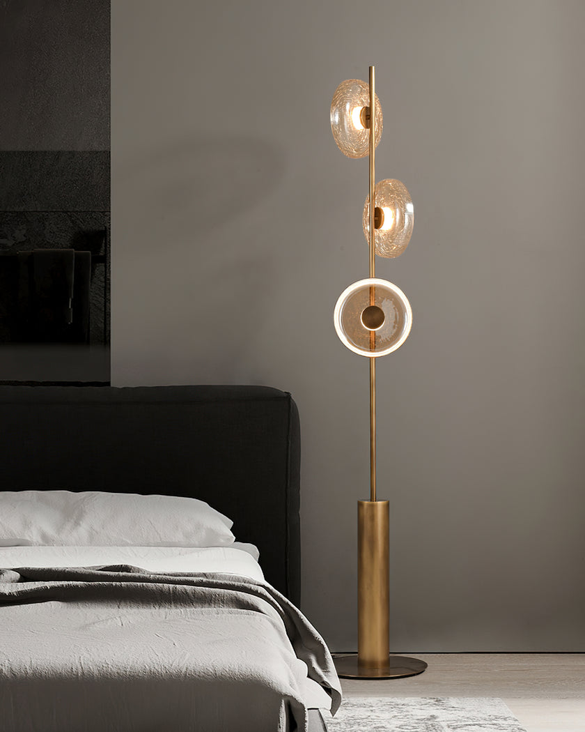 Glacier Crackle Floor Lamp