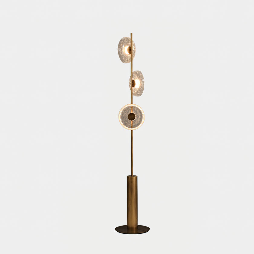 Glacier Crackle Floor Lamp