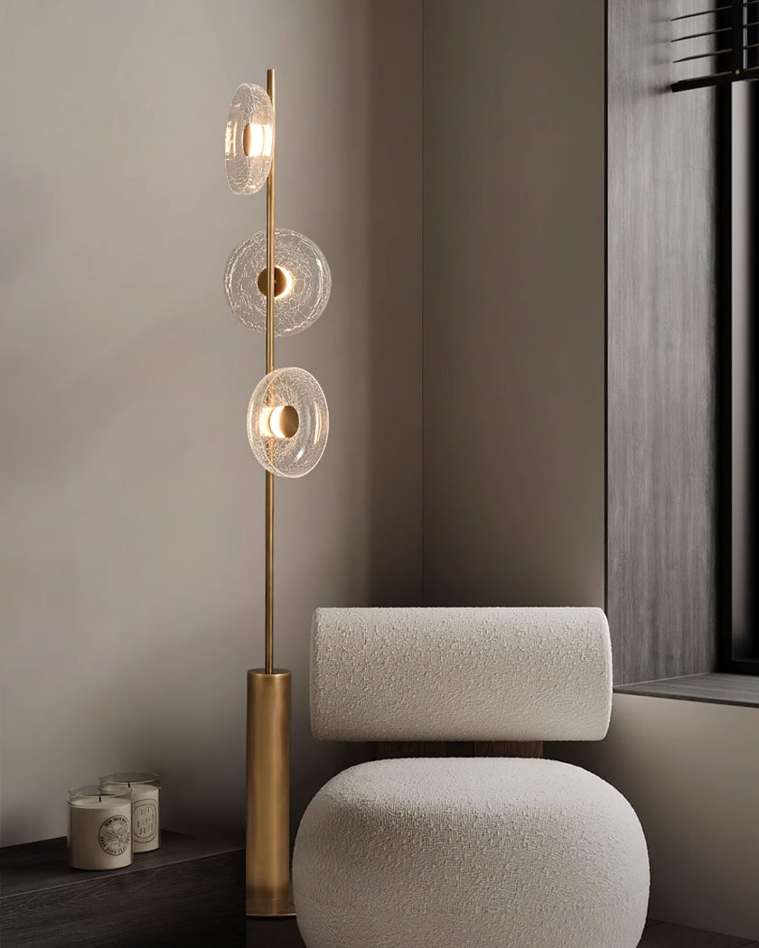 Glacier Crackle Floor Lamp