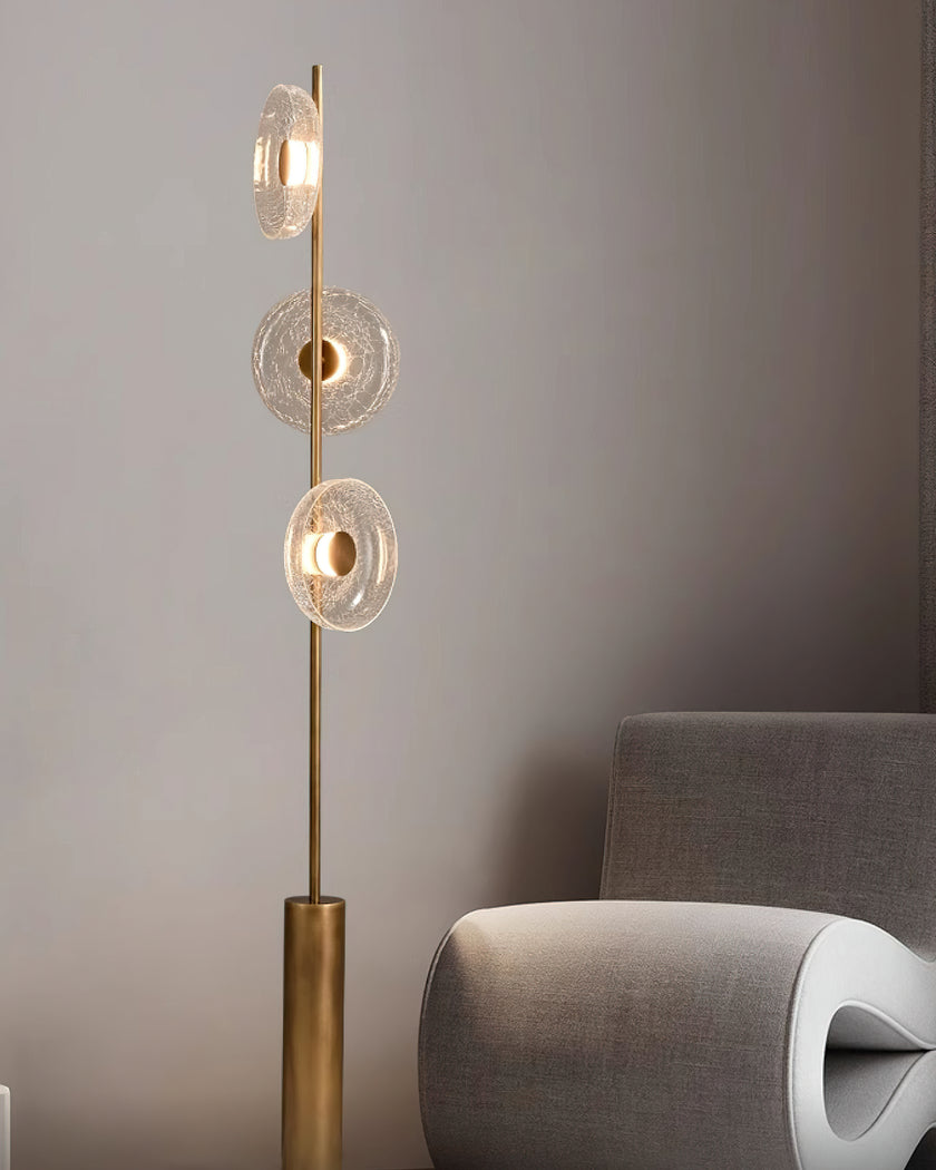 Glacier Crackle Floor Lamp