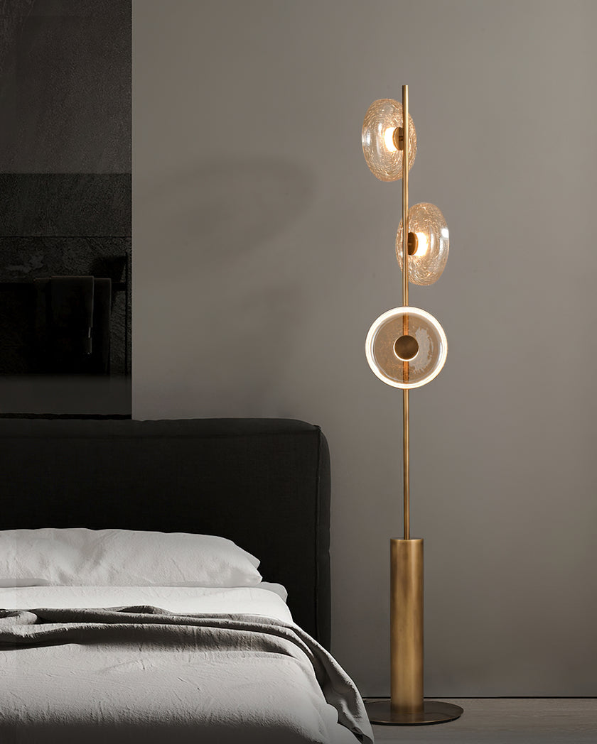 Glacier Crackle Floor Lamp