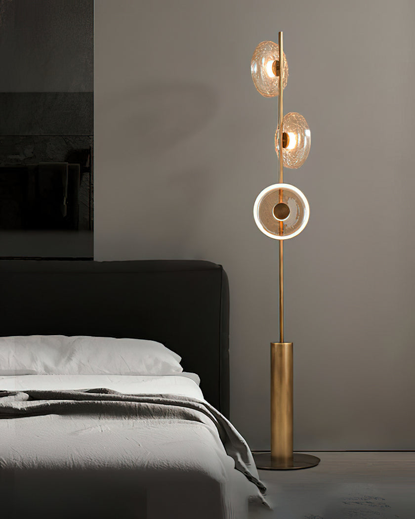 Glacier Crackle Floor Lamp