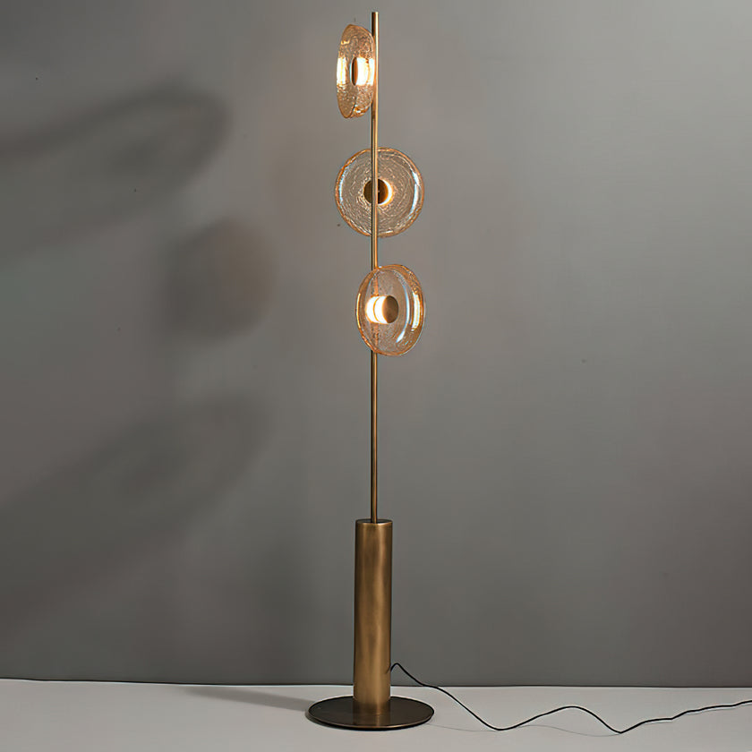 Glacier Crackle Floor Lamp