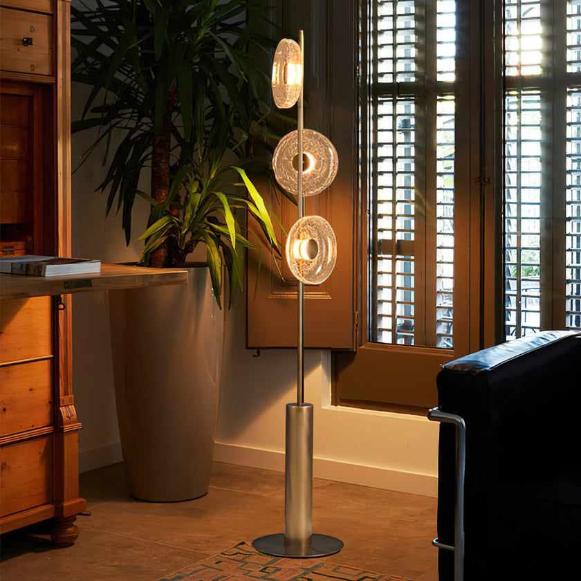 Glacier Crackle Floor Lamp