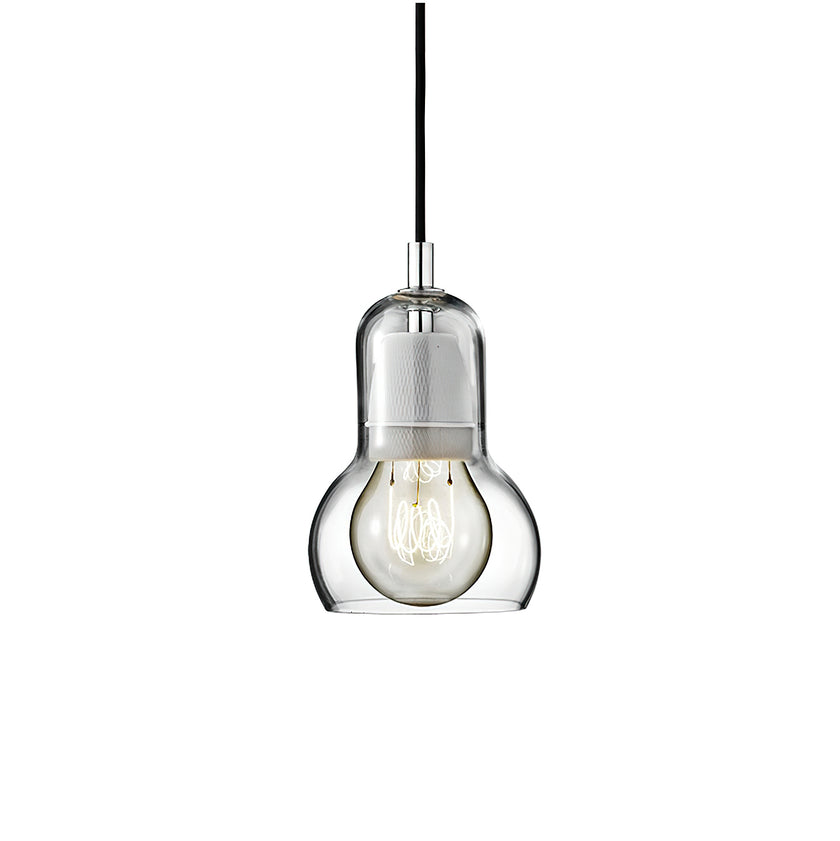 مصباح قلادة القرع الزجاجي