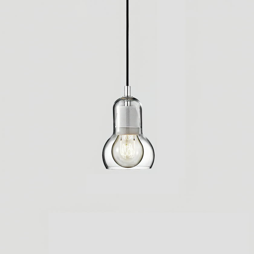 مصباح قلادة القرع الزجاجي