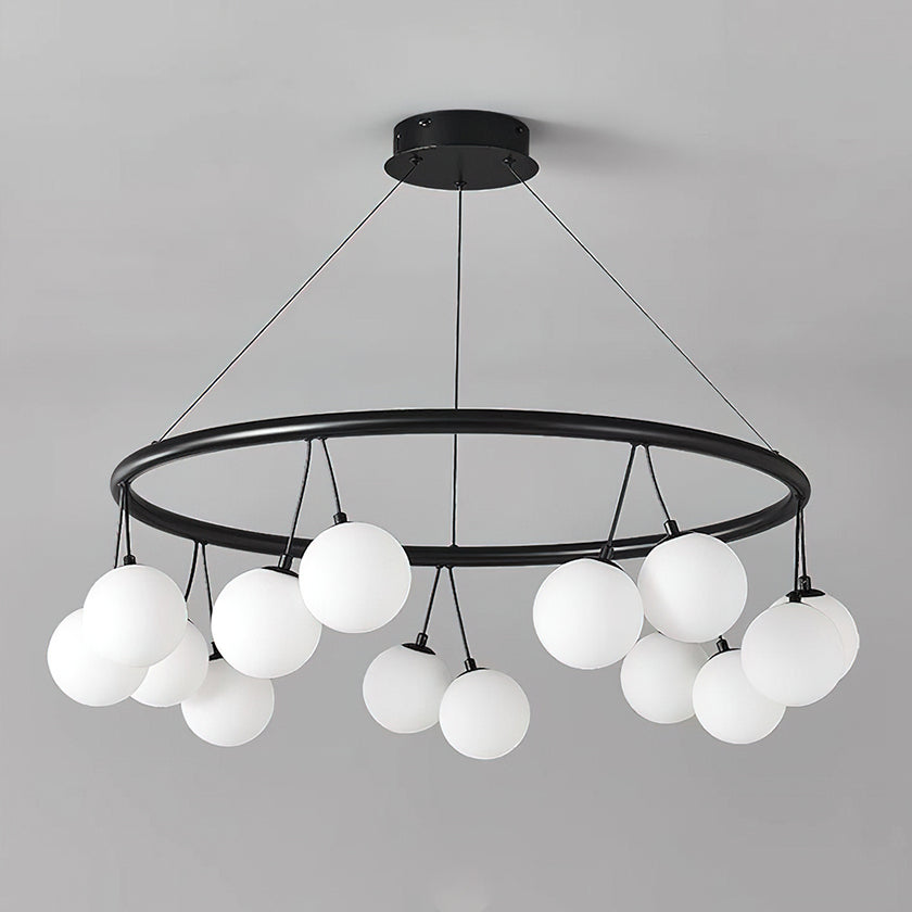 Jarvis Round Glass Chandelier