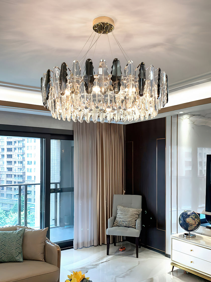 Leaf Crystal Chandelier