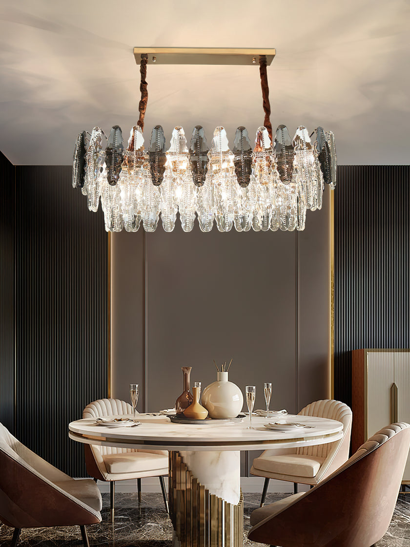 Leaf Crystal Chandelier