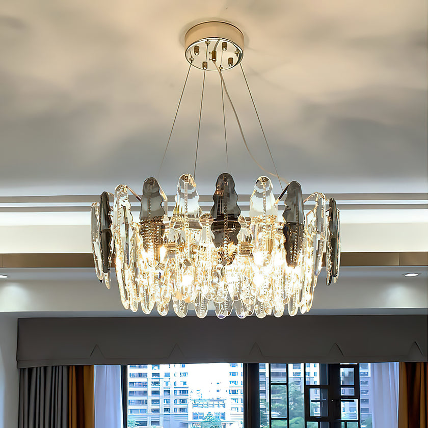 Leaf Crystal Chandelier
