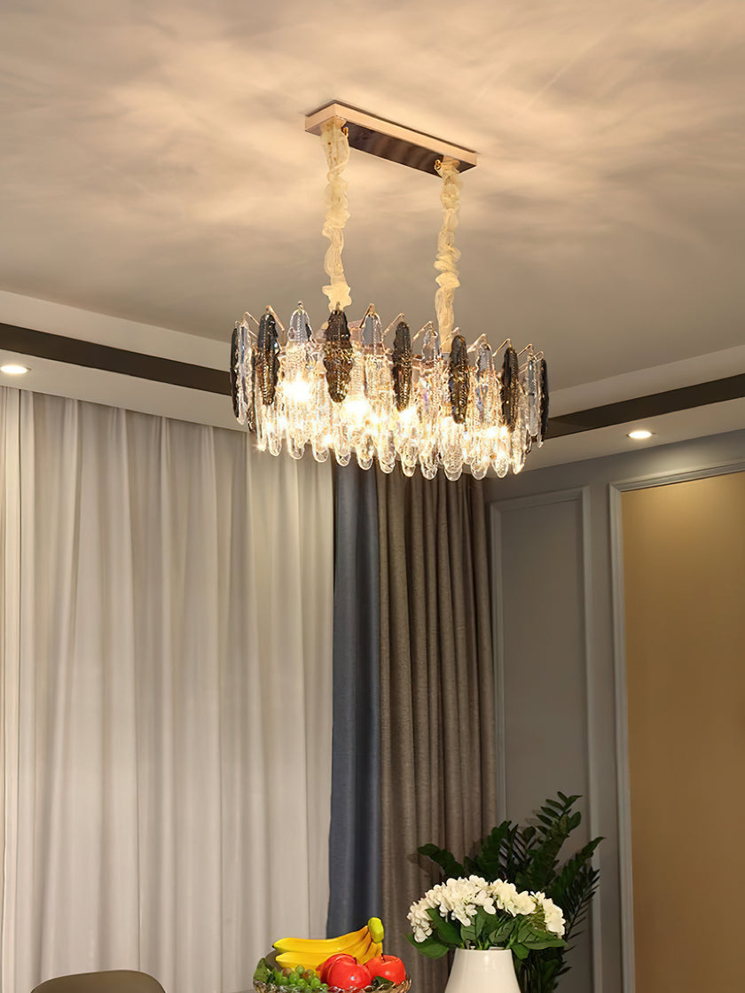 Leaf Crystal Chandelier