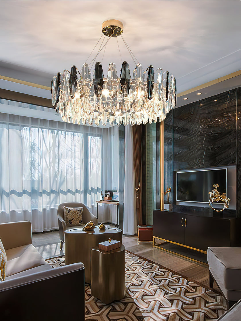 Leaf Crystal Chandelier