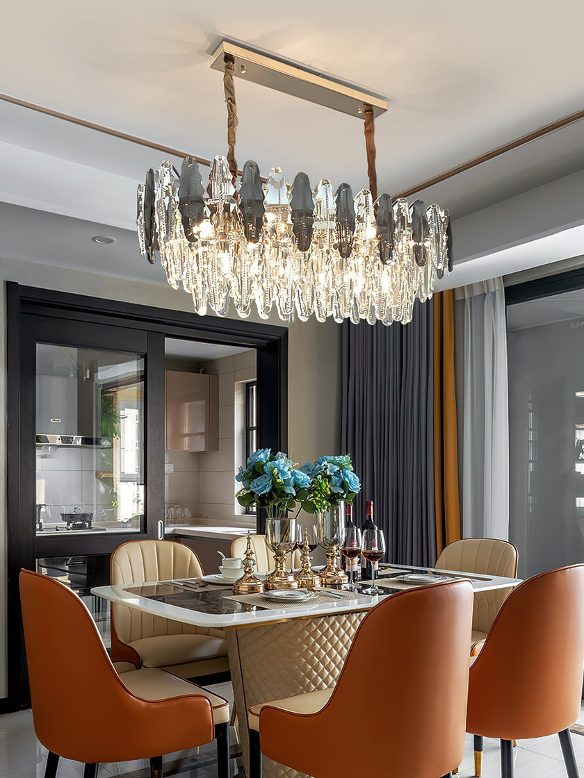 Leaf Crystal Chandelier