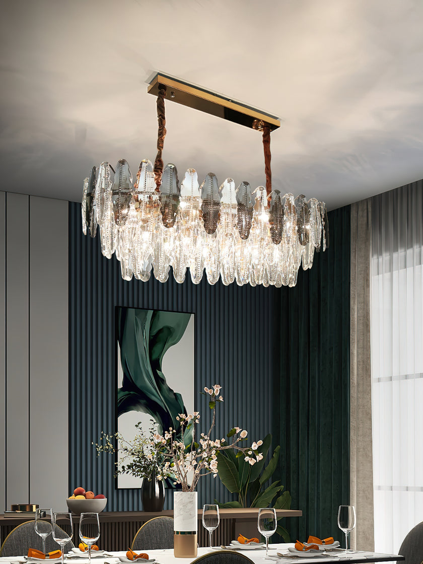 Leaf Crystal Chandelier